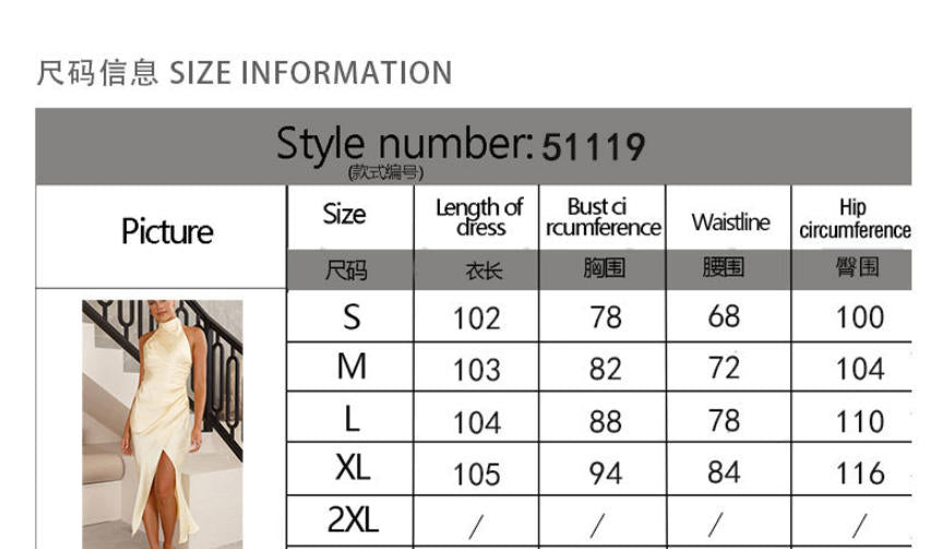 2025 Summer New European and American Sexy Hanging Neck Slimming Dress Solid Color Split Sleeveless Long Dress for Women