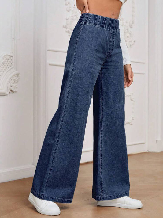 2025 summer fashion drape jeans cross-border new women's clothing retro versatile long pants