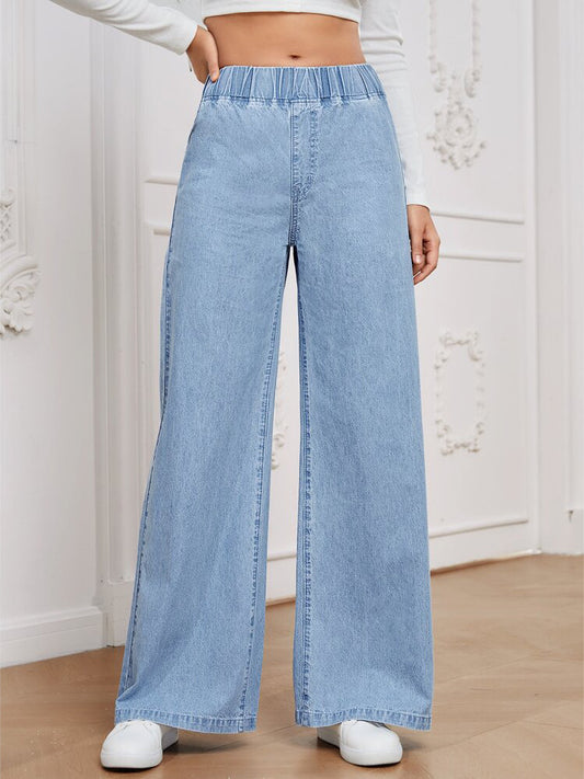 2025 summer fashion drape jeans cross-border new women's clothing retro versatile long pants