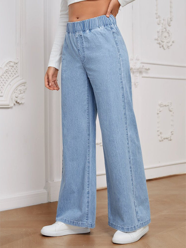2025 summer fashion drape jeans cross-border new women's clothing retro versatile long pants